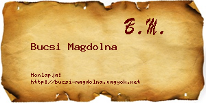Bucsi Magdolna névjegykártya